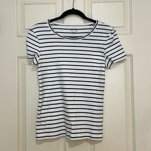 J. Crew Fine Ribbed Cotton Tee